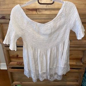 Off the shoulder blouse